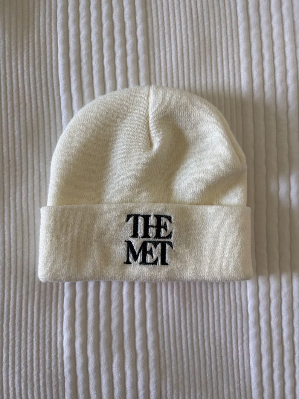 PacSun Embroidered Cream Beanie